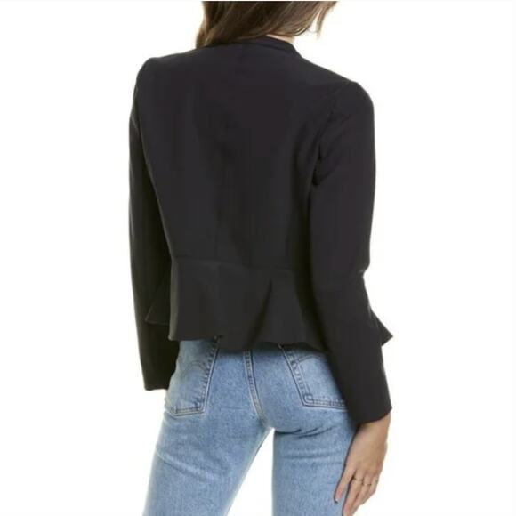 Rebecca Taylor Ava Zipper Front Peplum Jacket - Picture 2 of 8